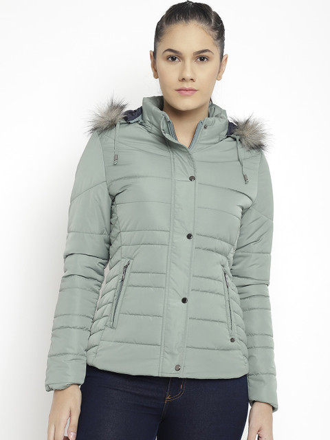 

LURE URBAN Women Green Parka Jacket
