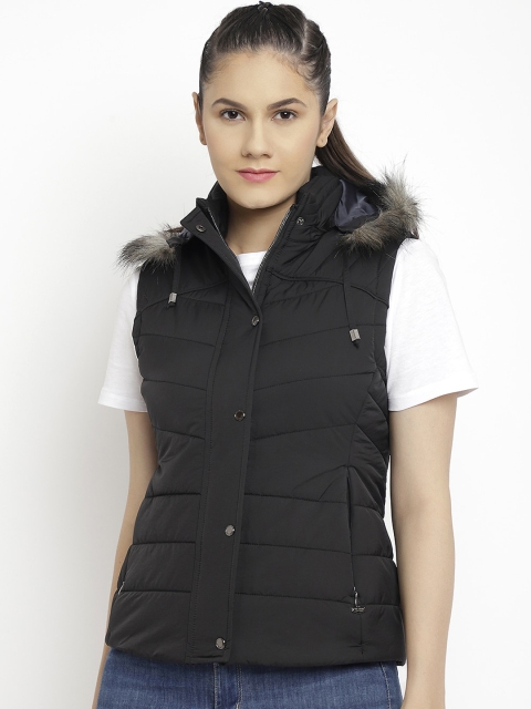 

LURE URBAN Women Black Parka Jacket
