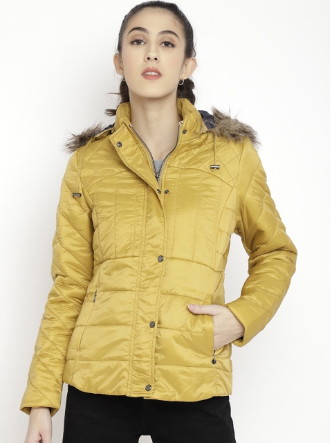 

LURE URBAN Women Mustard Parka Jacket