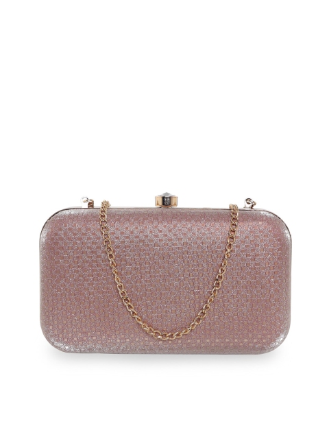 

ESBEDA Rose Gold-Toned Embellished Box Clutch