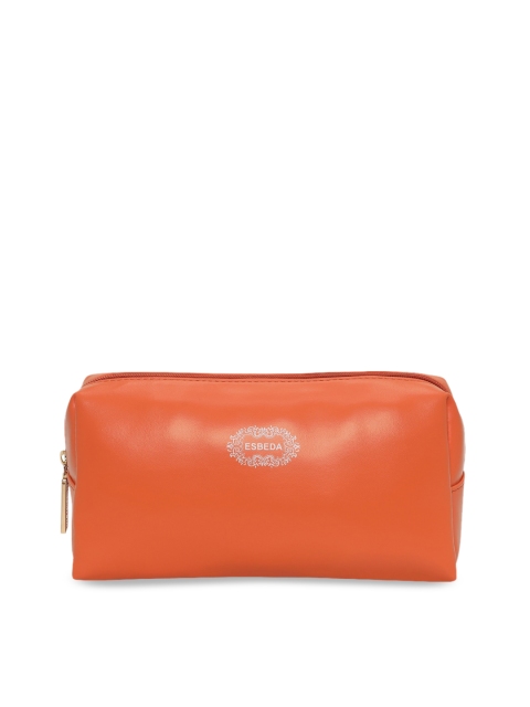 

ESBEDA Unisex Orange Solid Cosmetic Travel Pouch