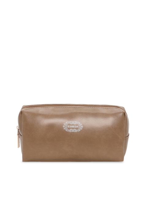 

ESBEDA Women Beige Solid Portable Cosmetic Travel Pouch