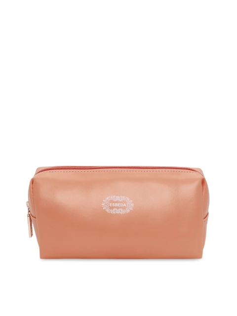 

ESBEDA Women Orange Solid Portable Cosmetic Travel Pouch