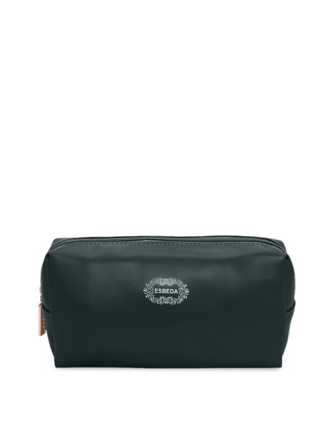 

ESBEDA Women Green Solid Portable Makeup Pouch