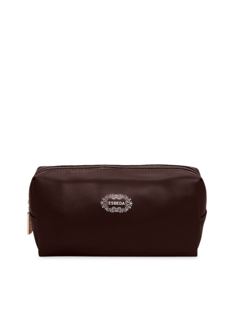 

ESBEDA Women Brown Portable Makeup Pouch
