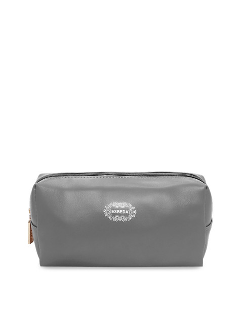 

ESBEDA Women Grey Solid Portable Cosmetic Travel Pouch
