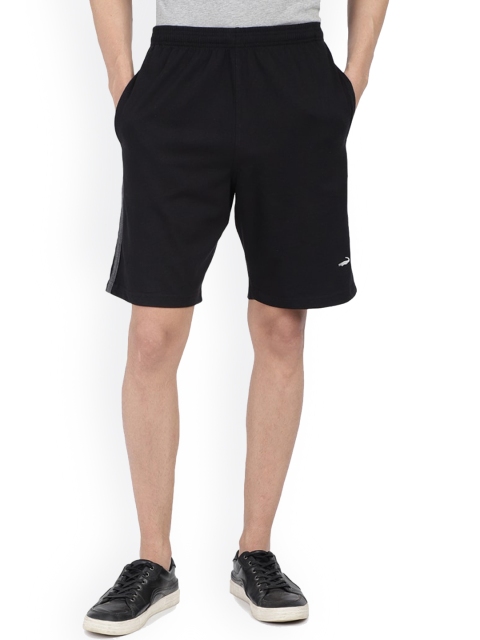 

Crocodile Men Black Slim Fit Outdoor Cotton Regular Shorts