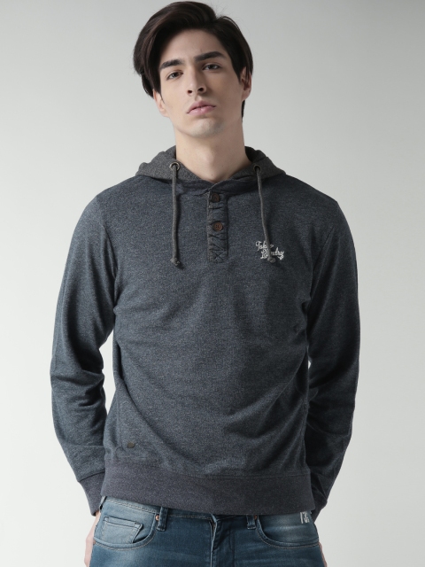 

Tokyo Laundry Navy Hooded Sweatshirt, Navy blue