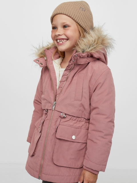 

H&M Kids-Girls Pink Padded Parka