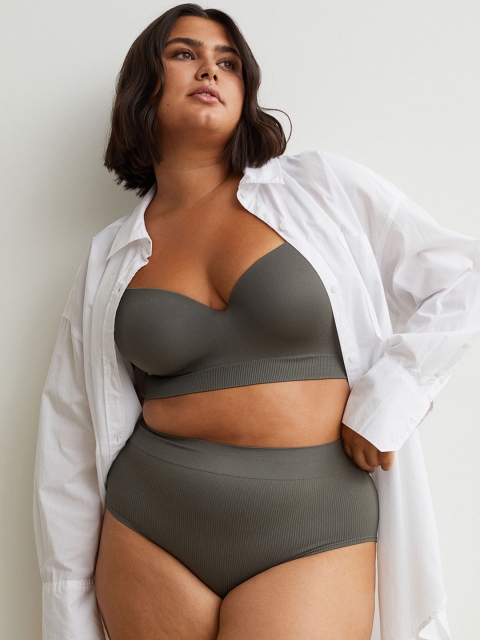 

H&M Women Green Padded Jersey Bra
