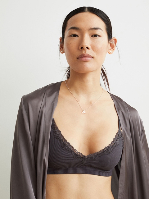 

H&M Grey Soft Seamless Bra