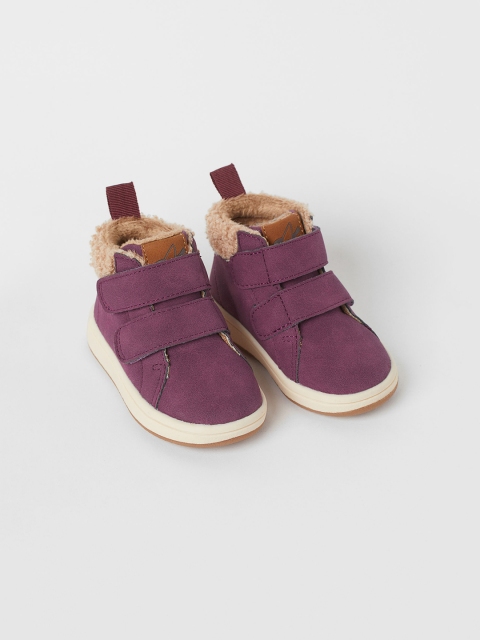 

H&M Kids-Girls Purple Warm-Lined Hi-Tops