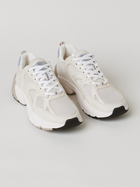

H&M Women Beige Solid Trainers