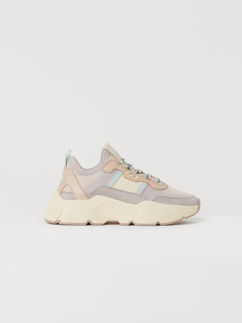 

H&M Women Grey & Beige Chunky Trainers