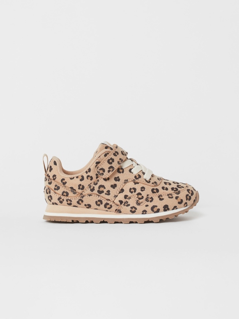 

H&M Kids Girls Beige & Black Printed Regular Trainers