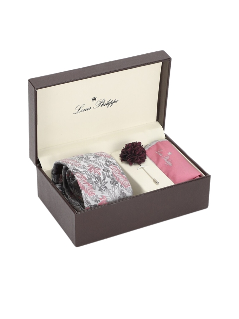 

Louis Philippe Men Accessory Gift Set, Pink