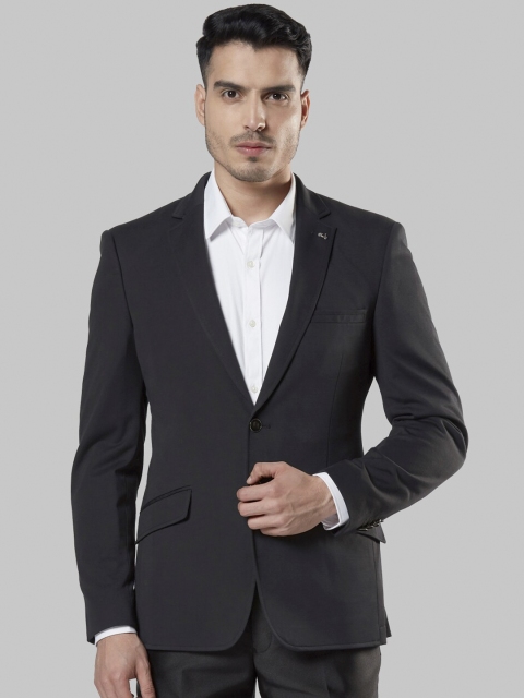 

Next Look Men Black Solid Single-Breasted Formal Blazer