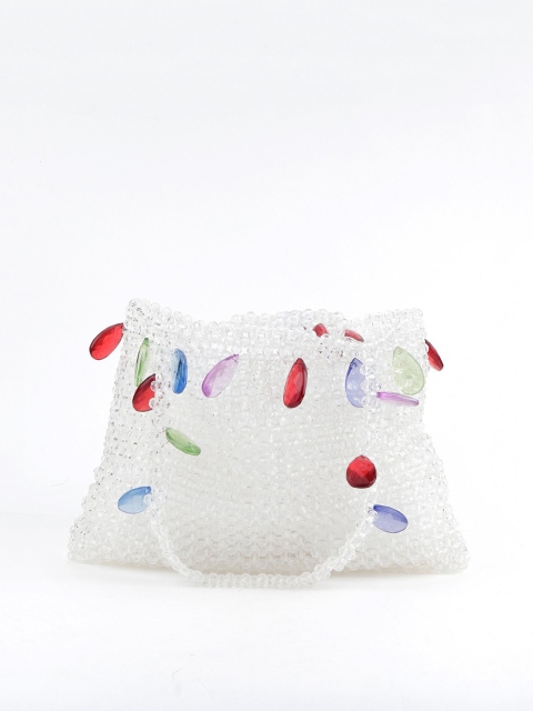 

ODETTE Transparent Embellished Shopper Tote Bag