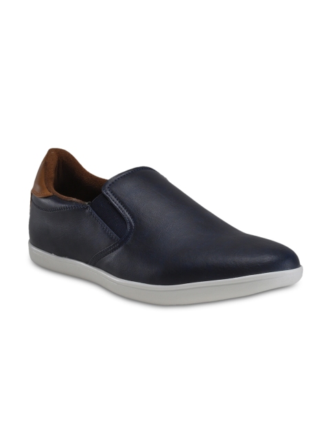 

Franco Leone Men Navy Blue Solid Regular Slip-On Sneakers