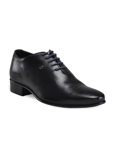 

Franco Leone Men Black Leather Oxfords