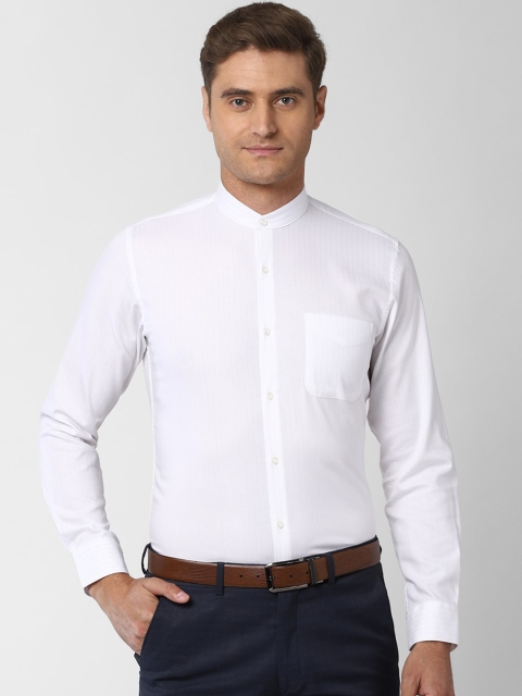 

Peter England Men White Slim Fit Opaque Formal Shirt