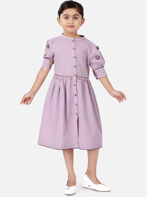 

Ashneeta Lavender Solid Dress