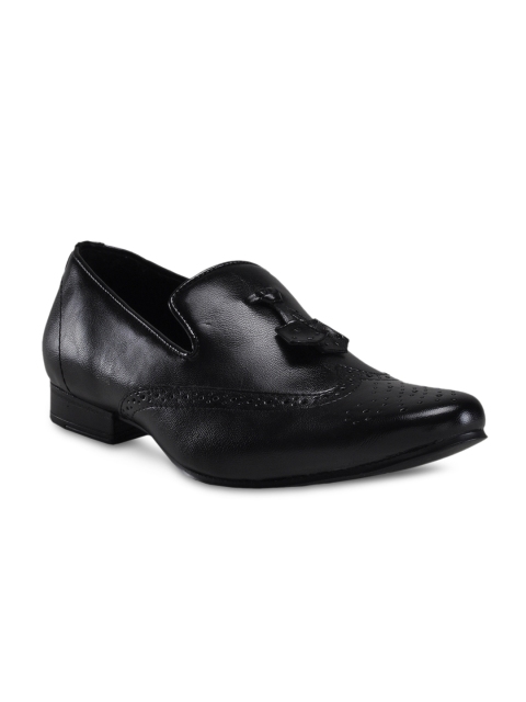 

Franco Leone Men Black Semiformal Shoes