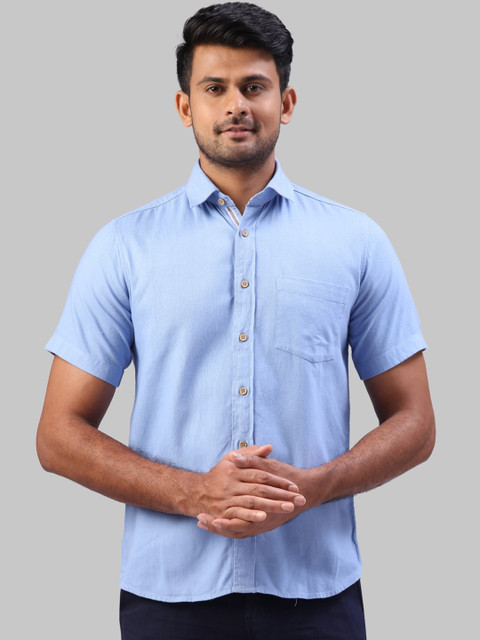 

Ethnix by Raymond Men Blue Tailored Fit Opaque Casual Shirt