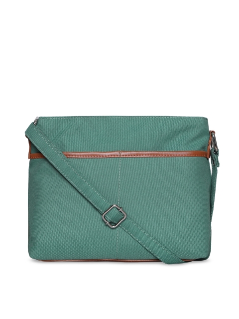 

Toteteca Woman Green Structured Sling Bag