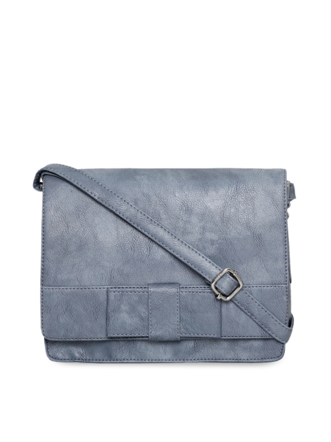 

Toteteca Blue PU Structured Sling Bag