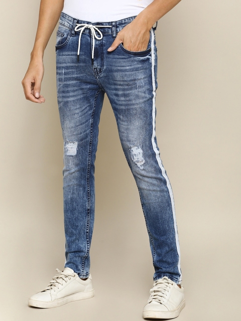 

Street Armor by Pantaloons Men Blue Skinny Fit Mildly Distressed Heavy Fade Jeans
