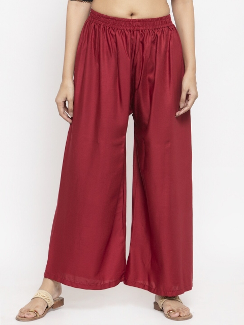 

NEUDIS Women Maroon Ethnic Palazzos