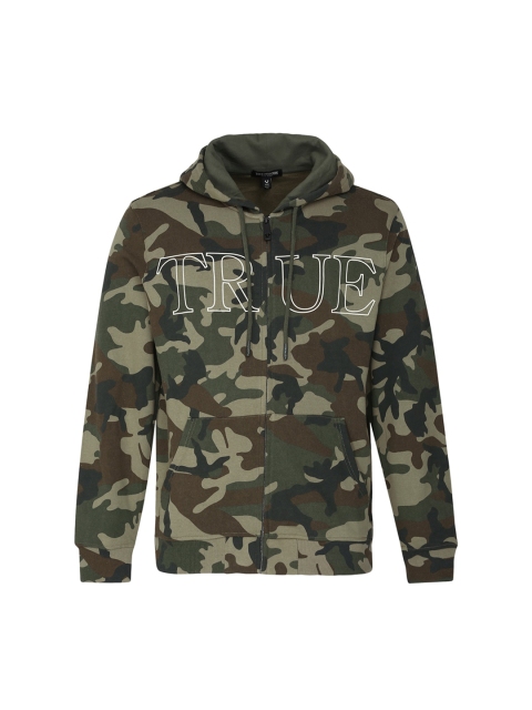 

True Religion Men Multicoloured Camouflage Printed Pullover Hooded Sweatshirt, Multi