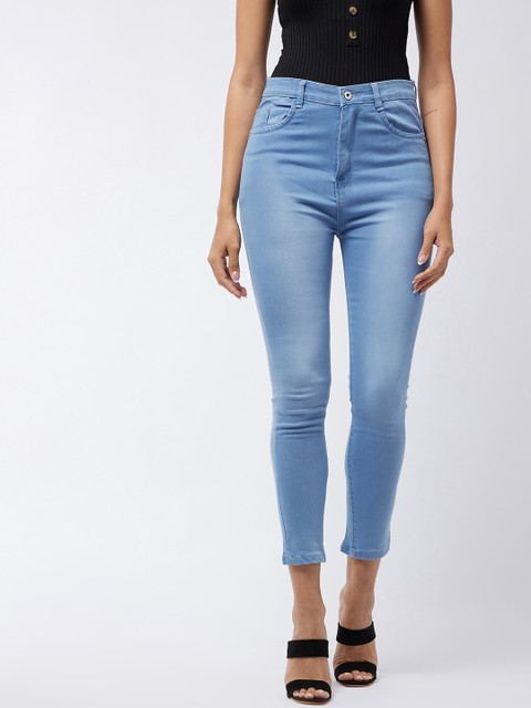 

Purple Feather Women Blue Slim Fit High-Rise Stretchable Jeans
