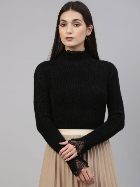 

Insua Women Black Pullover Sweater