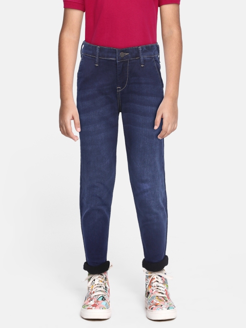 

HERE&NOW Boys Blue Slim Fit Clean Look Stretchable Jeans