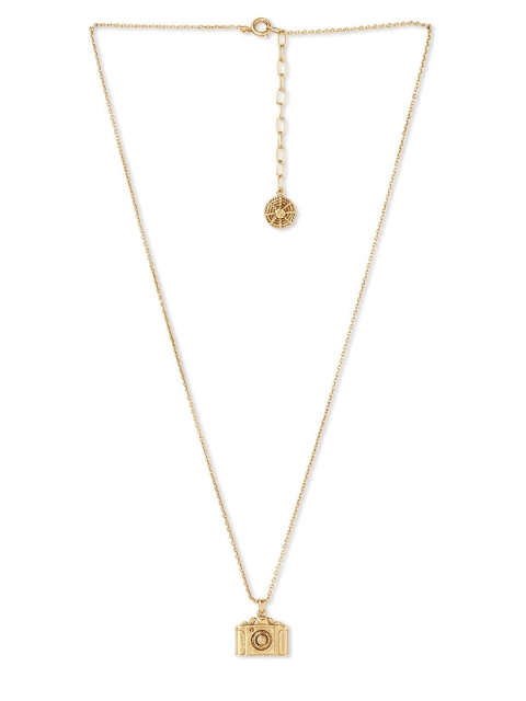 

Masaba Women Gold-Toned Camera Pendant With Chain