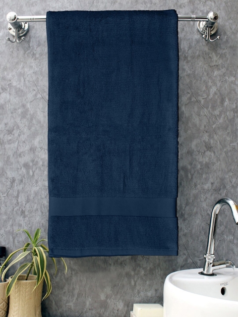 

Home Fresh Navy Blue Solid Pure Cotton 450 GSM Bath Towel