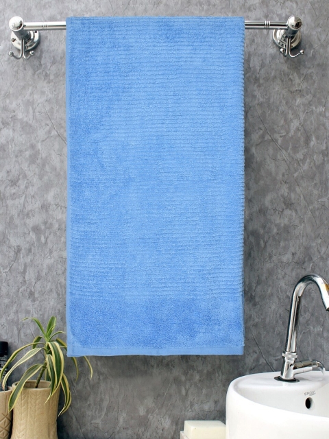 

Home Fresh Blue Solid 450 GSM Cotton Bath Towel