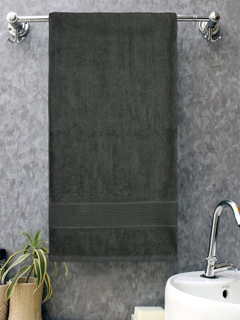 

Home Fresh Charcoal Grey Solid Pure Cotton 400GSM Bath Towel
