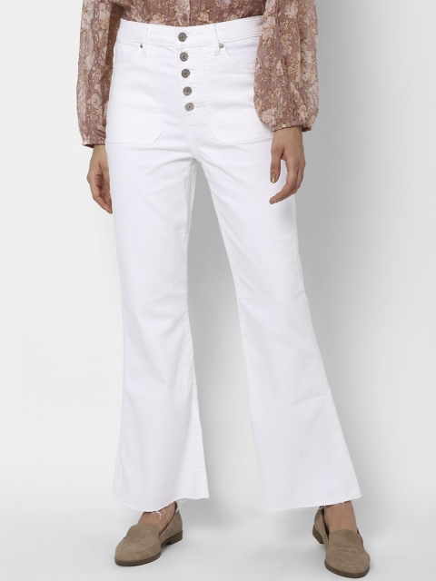 

AMERICAN EAGLE OUTFITTERS Women White Stretchable Jeans