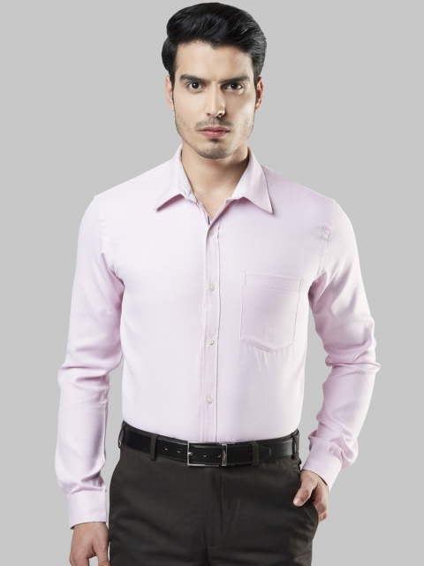 

Next Look Men Pink Slim Fit Opaque Printed Formal Shirt