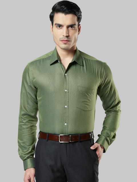 

Next Look Men Green Slim Fit Opaque Formal Shirt