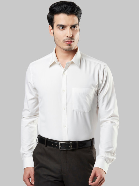 

Next Look Men White Slim Fit Opaque Formal Shirt
