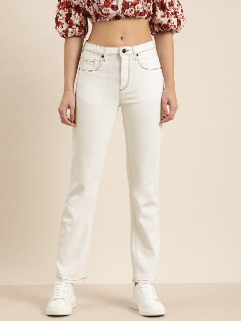 

Moda Rapido Women White Stretchable Jeans