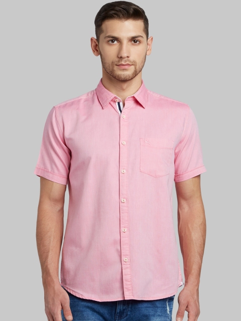 

Parx Men Red Slim Fit Opaque Casual Shirt