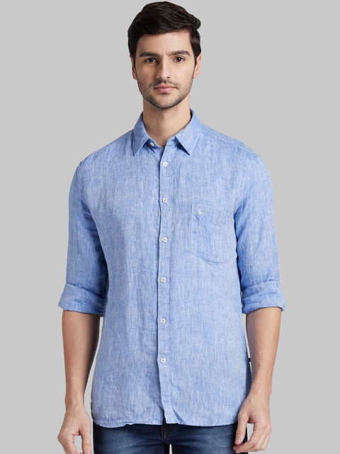 

Parx Men Blue Slim Fit Casual Shirt