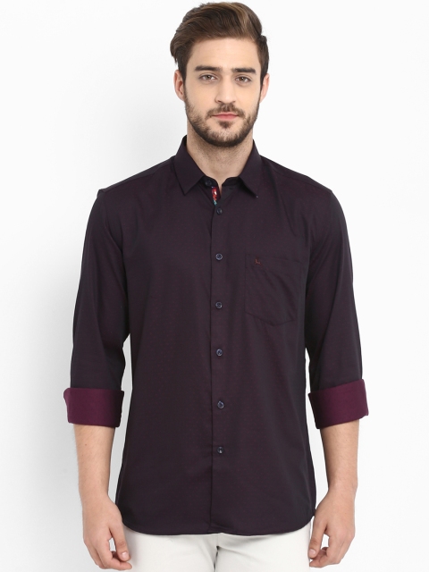 

Parx Men Purple Slim Fit Cotton Casual Shirt