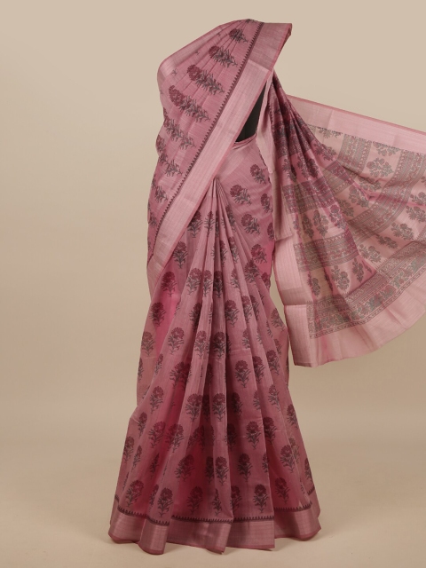 

Pothys Mauve & Grey Ethnic Motifs Saree