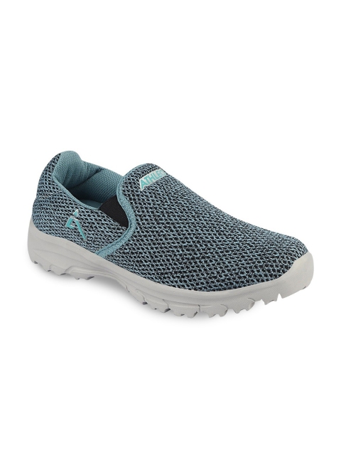 

Action Men Sea Green & Grey Athleo ATL-28 Mesh Slip On Running Shoes